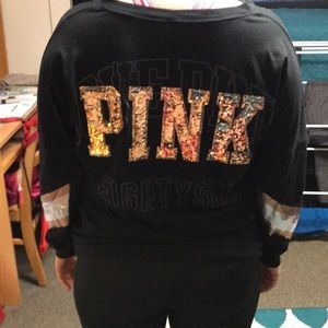 Pink oversized shirt